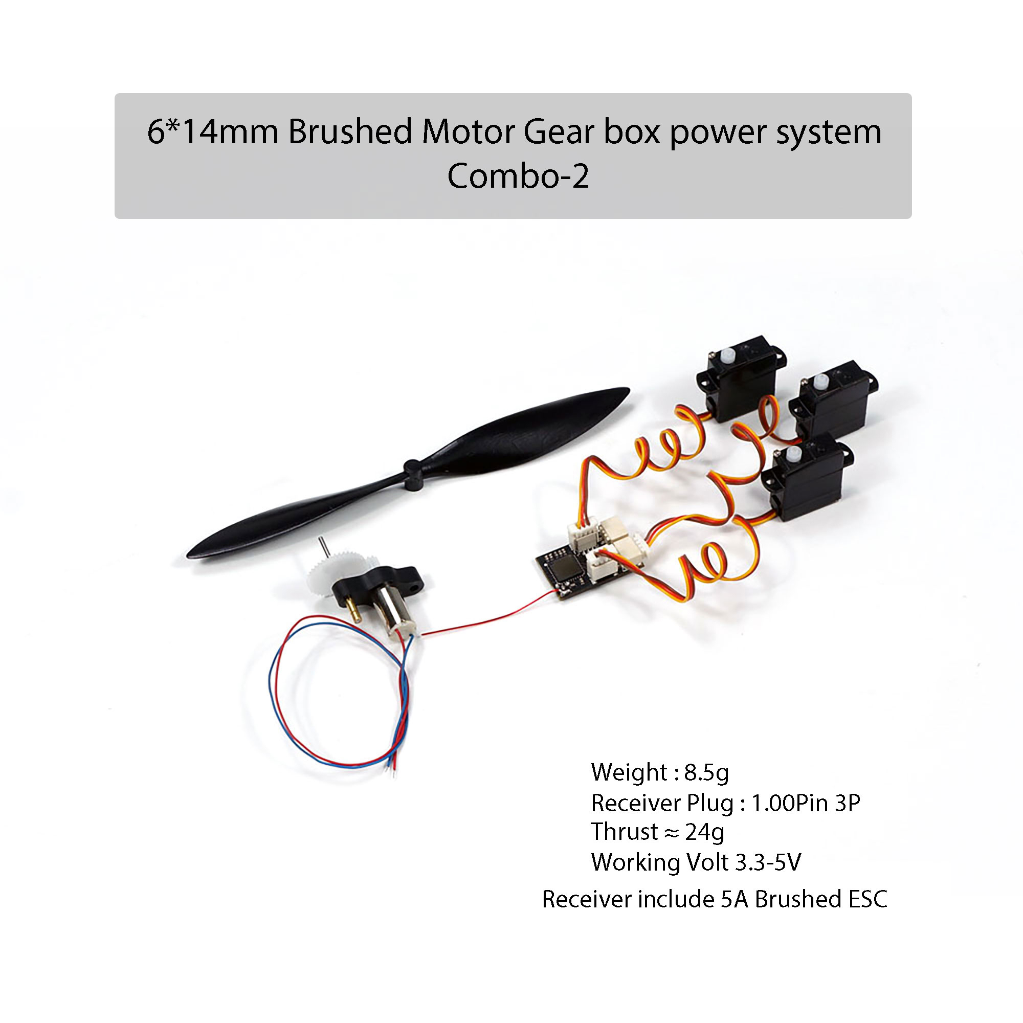 AEORC 6x14 Brushed Motor Combo - Brushless Motor Thrust Test Stand review and price